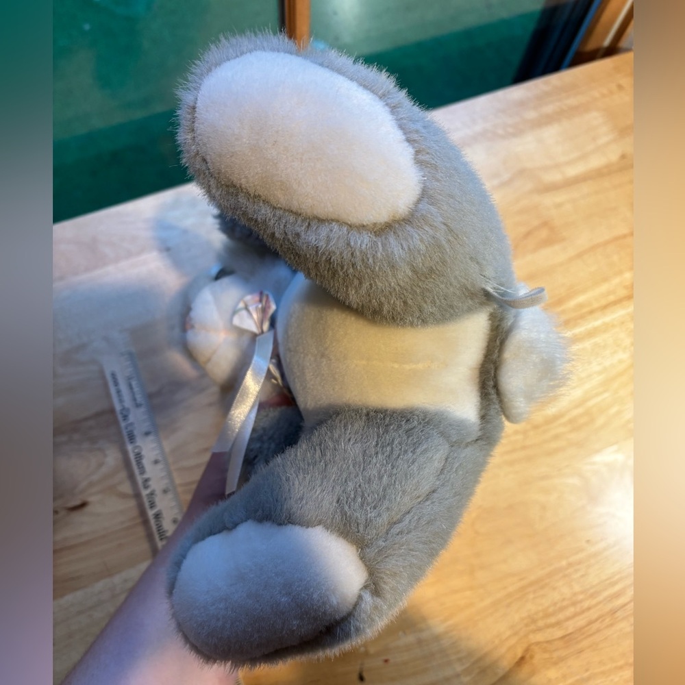 Vintage Gray Bunny Plush - Picture 5 of 9